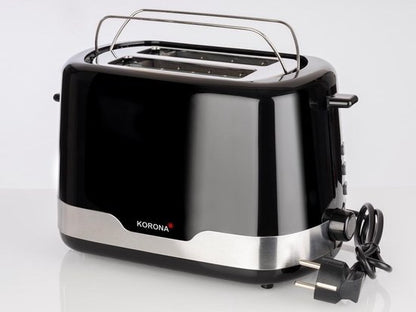 Korona 21232 Toster i Zi me 2 Feta, me Mbajtëse për Bukë dhe Mbajtëse për Thërrime, si dhe Funksion Shkrirjeje dhe Ngrohjeje, 850W