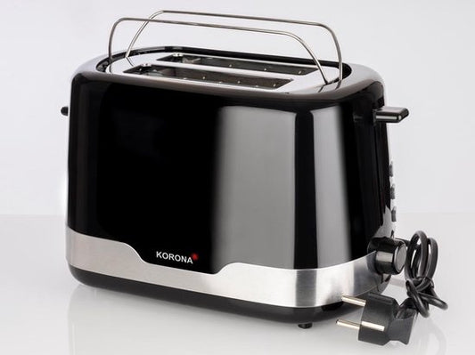Korona 21232 Toster i Zi me 2 Feta, me Mbajtëse për Bukë dhe Mbajtëse për Thërrime, si dhe Funksion Shkrirjeje dhe Ngrohjeje, 850W